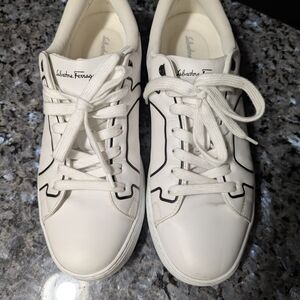 Salvatore Ferragamo White Sneakers